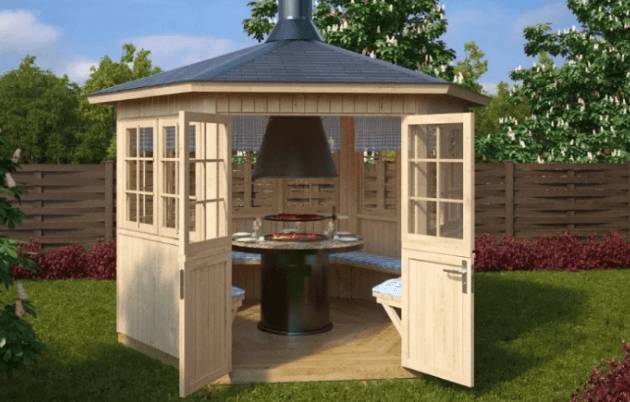 Летняя кухня для дачи своими руками: бюджетная, фото, проекты, с террасой