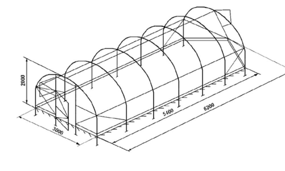 Теплица из стеклопластиковой арматуры своими руками: чертежи, размеры, как сделать
