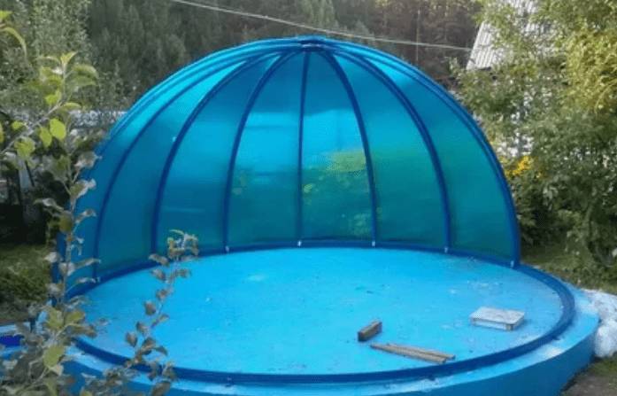 Как сделать купол для бассейна своими руками: для круглого, каркасного, складной