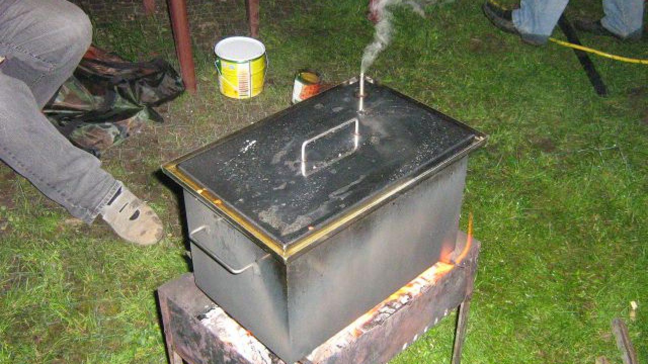 Как сварить коптилку из нержавейки своими руками