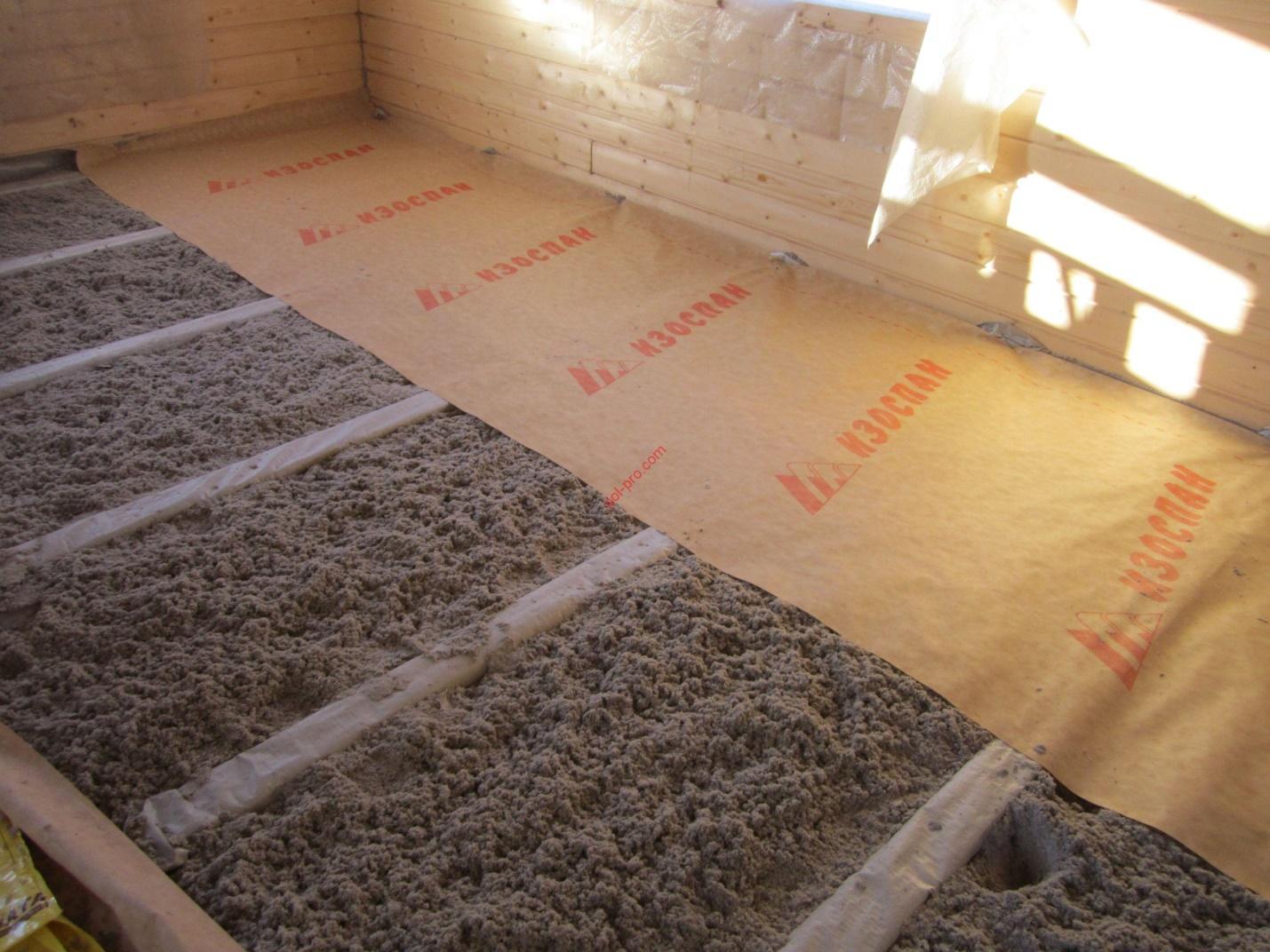 Как утеплить пол эковатой