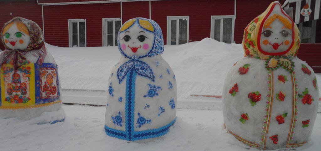 Снежные фигуры 2023 своими руками: для детского сада, школы, легкие, простые