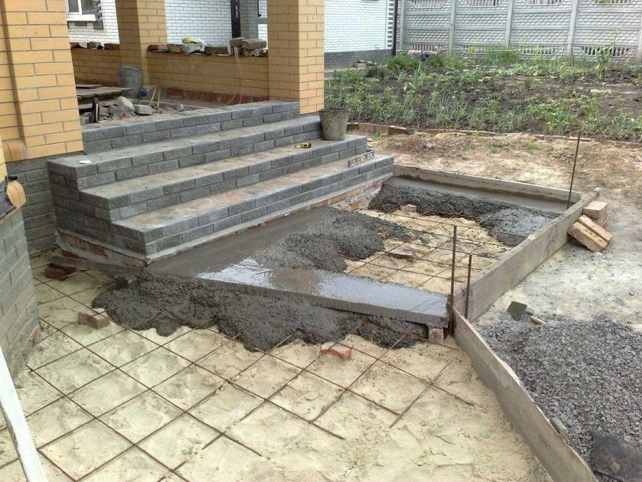 Как сделать кирпичное крыльцо в частном доме