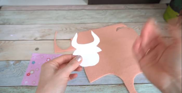 Бык из фетра своими руками: выкройки на елку, схемы, шаблоны, мастер-класс, фото