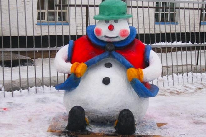 Снежные фигуры 2023 своими руками: для детского сада, школы, легкие, простые