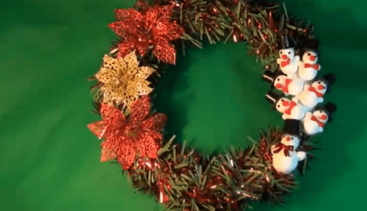 Рождественский венок из веток: как сделать своими руками, пошагово