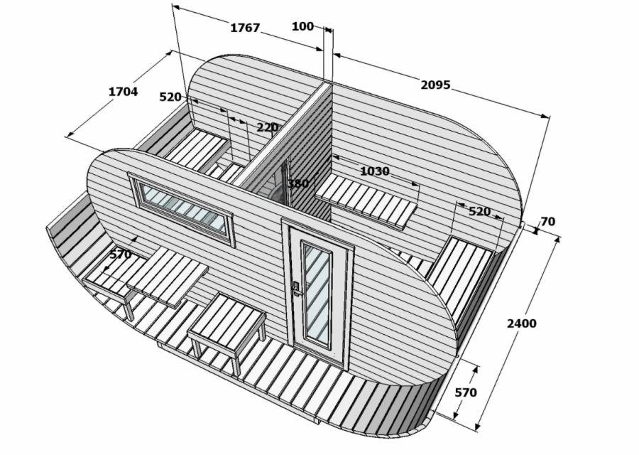 Как сделать баню-бочку своими руками
