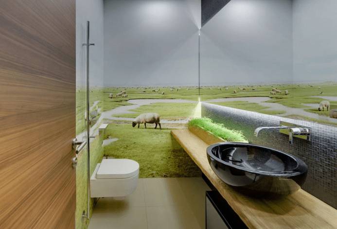 Обои для туалета в квартире: лучшие, как выбрать, фото, дизайн, отделка