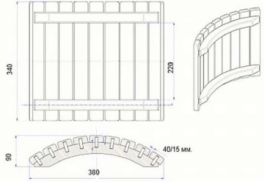 Подголовник для бани своими руками: чертежи, размеры, схемы, из дерева