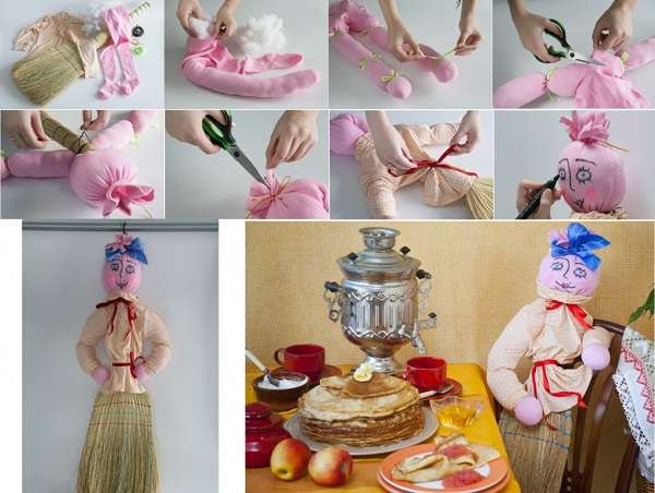 Как сделать чучело на Масленицу: пошаговое фото для начинающих, видео