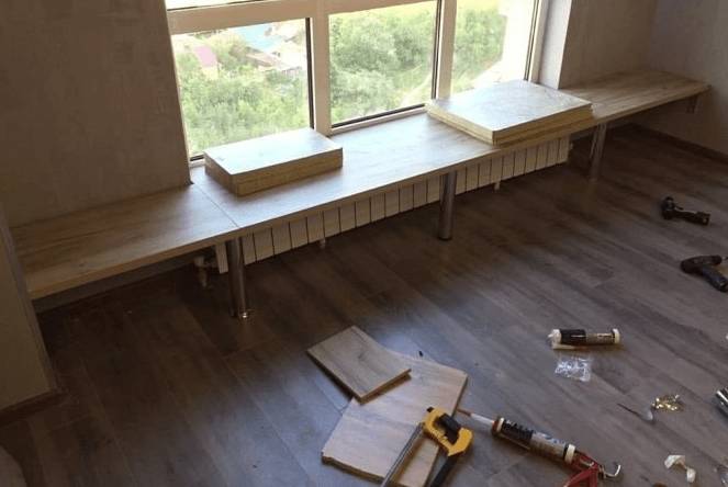 Как увеличить пластиковый подоконник своими руками для цветов