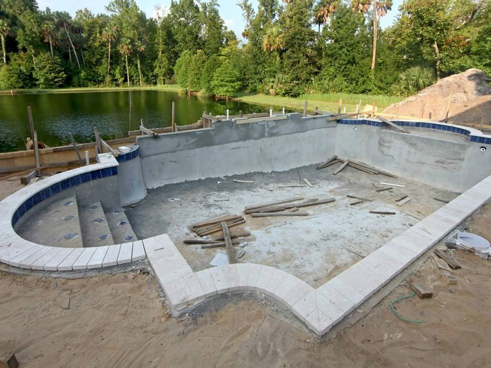 Строительство бетонного бассейна своими руками