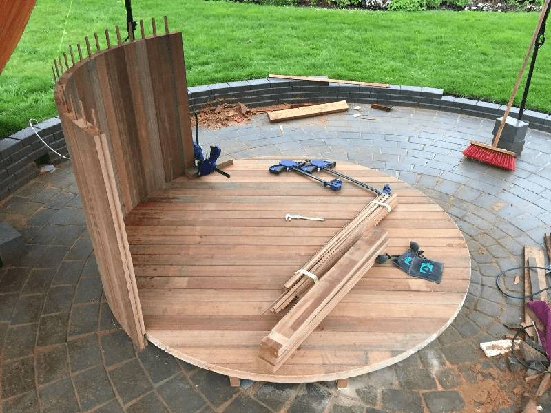 Купель своими руками на даче: деревянная, из бетона, из полипропилена, как сделать