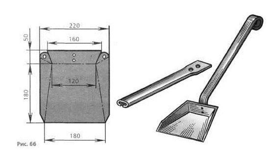 Совок своими руками: металлический, для мусора, мангала, чертежи, размеры
