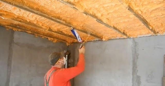 Утепление потолка в бане с холодной крышей: изнутри, снаружи