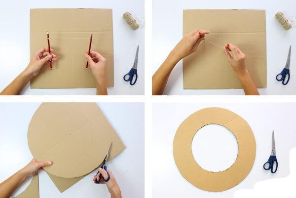 Как сделать рождественский венок из бумаги, картона своими руками