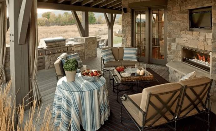 Летняя кухня для дачи своими руками: бюджетная, фото, проекты, с террасой