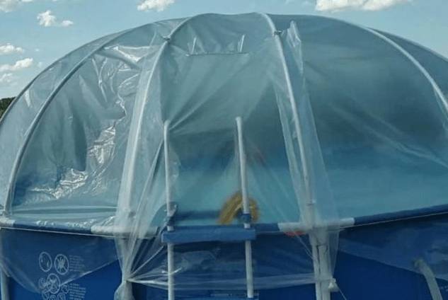 Как сделать купол для бассейна своими руками: для круглого, каркасного, складной