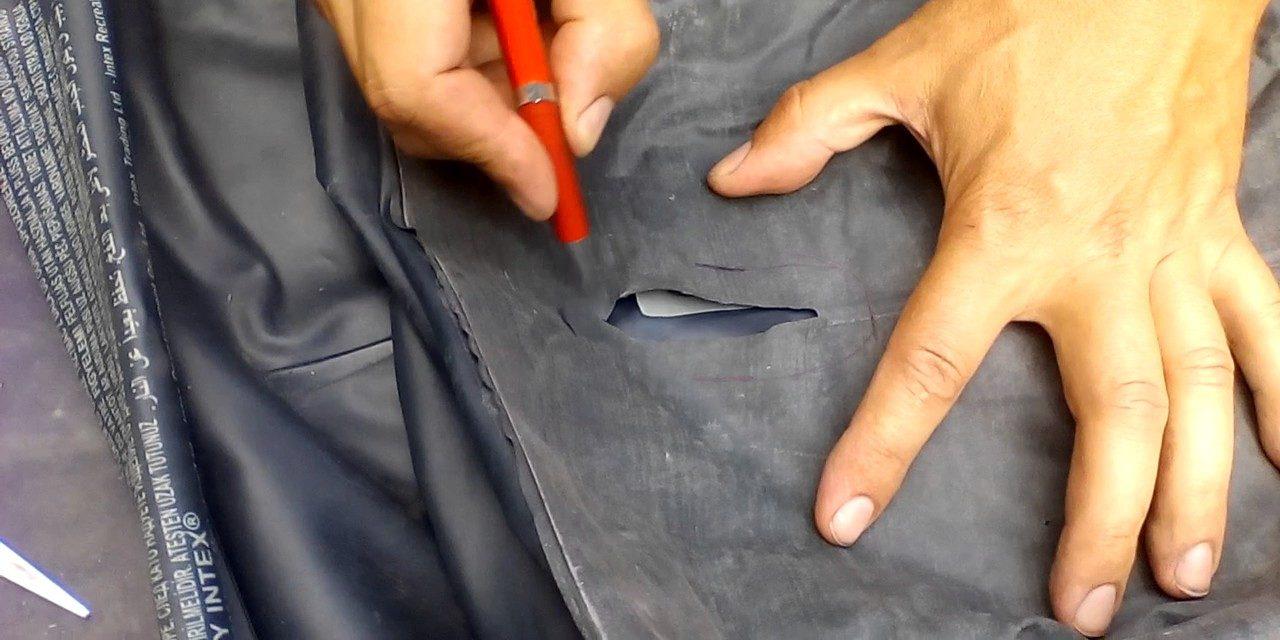 Как найти дырку в каркасном бассейне и заклеить ее