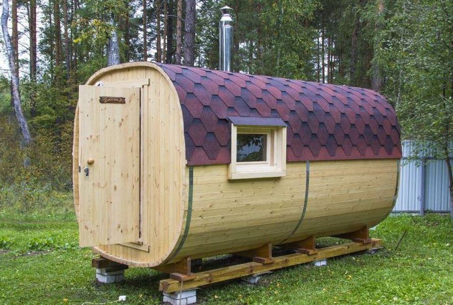 Как сделать баню-бочку своими руками