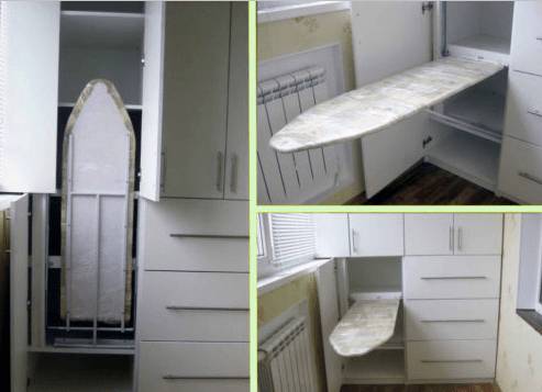 Как сделать гладильную доску своими руками: встроенную, откидную, настенную