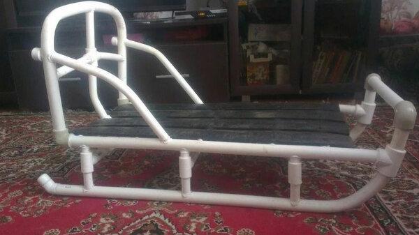 Санки из пластиковых труб своими руками