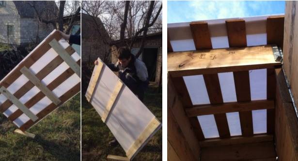 Дачный туалет из поддонов своими руками