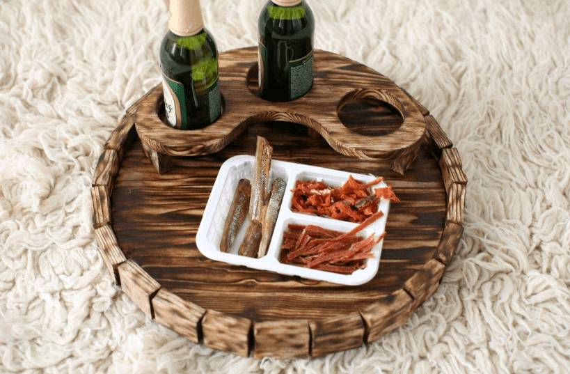 Как сделать деревянный поднос своими руками: с ручками, бортиками, для шашлыка