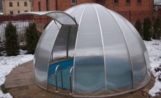 Как сделать купол для бассейна своими руками: для круглого, каркасного, складной