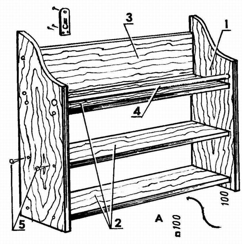 Полка для обуви из дерева своими руками: чертежи, фото