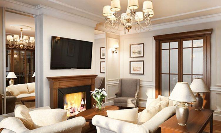 755 Квартира в английском стиле от `Модный дом` | Фото ремонта.ру - Фото ...