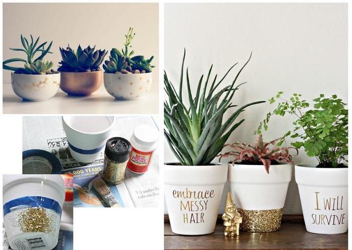 декор цветочных горшков своими руками (главный ключ)