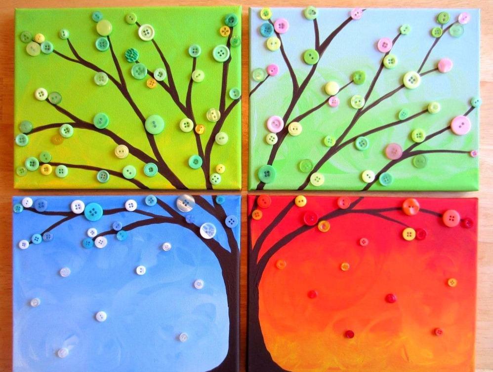 1000 Картины для интерьера своими руками из подручных материалов: фото ...