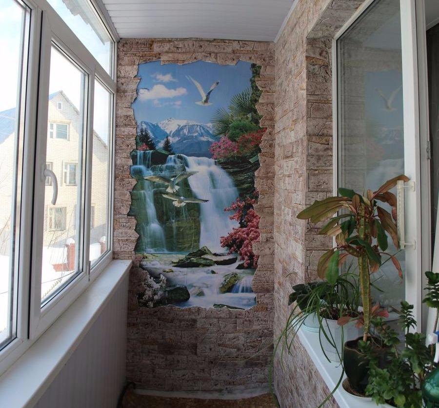 искусственный камень в интерьере гостиной