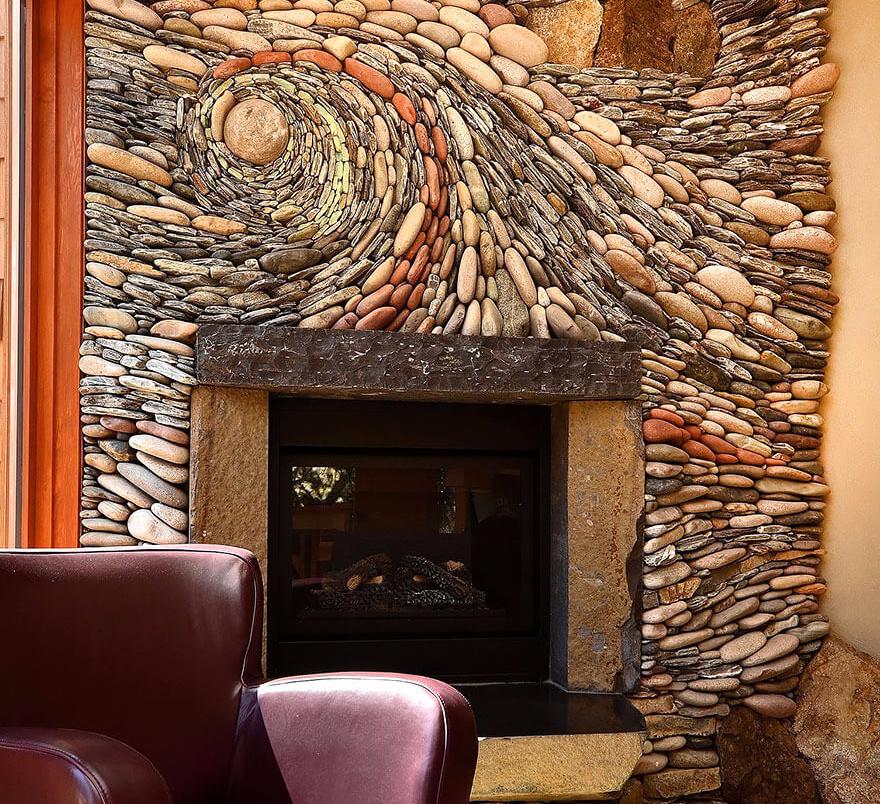 декоративный камень в интерьере (главный ключ)