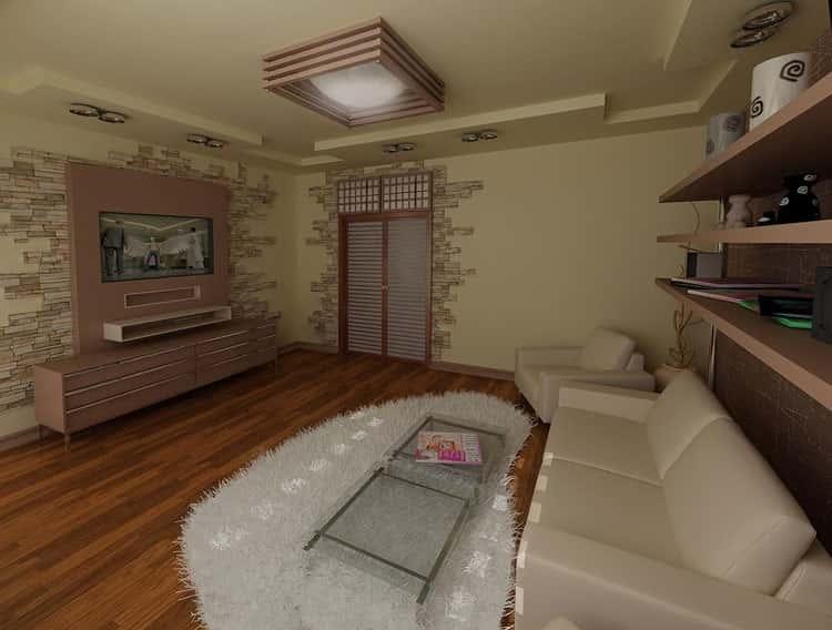 облицовочный камень в интерьере