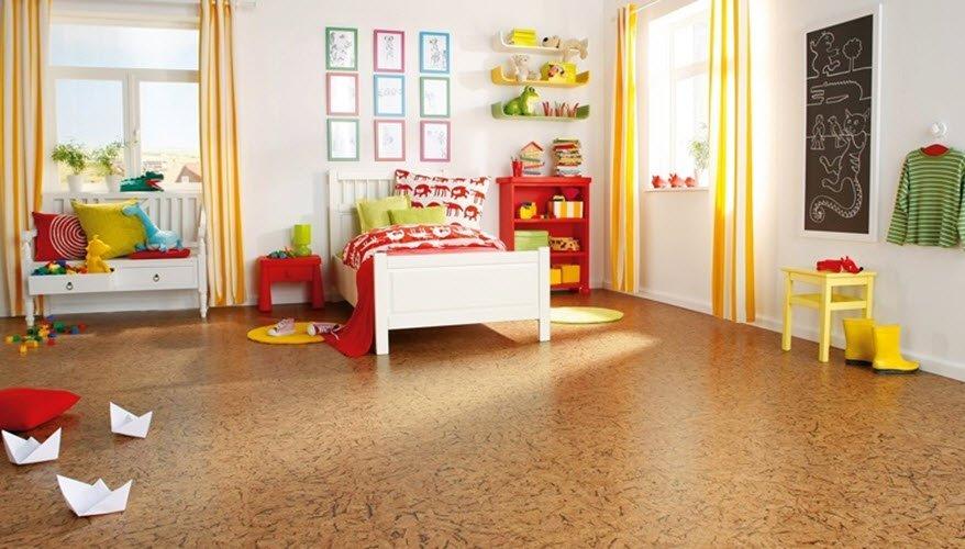 пробковый пол детская комната для двух мальчиков разного возраста