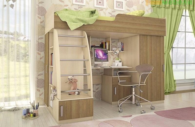 800 Детская мебель Мика дуб кремона/ясень