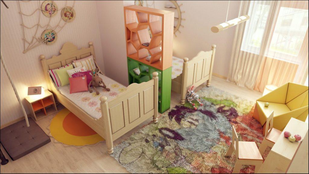 дизайн детской комнаты для мальчика и девочки