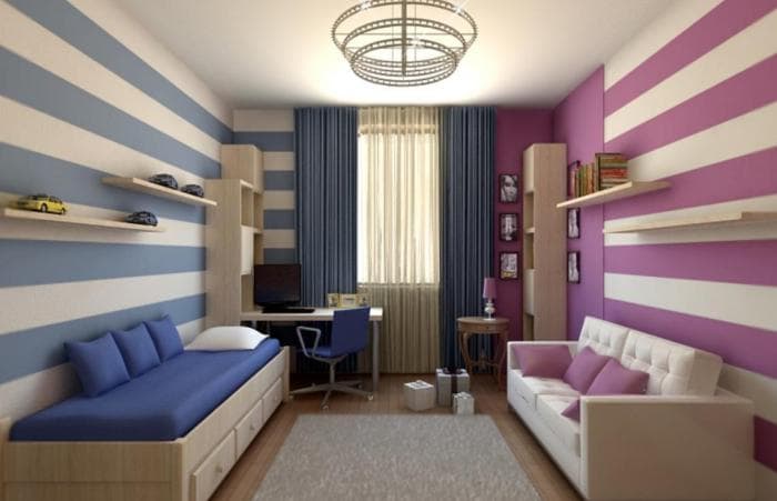 оформление детской комнаты для мальчика и девочки