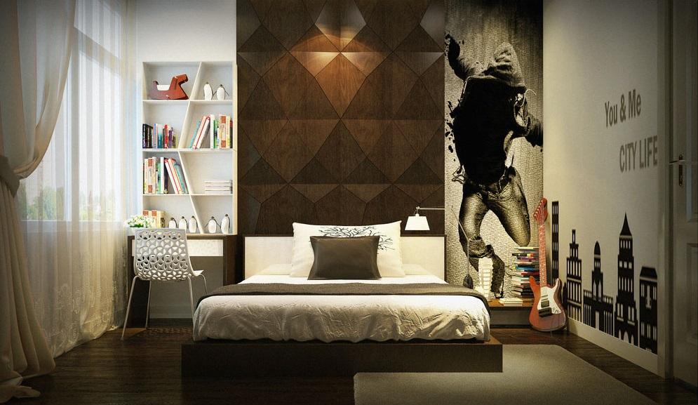 интерьер мужской комнаты