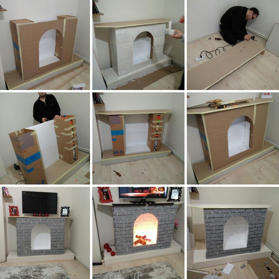 фальш стена в интерьере