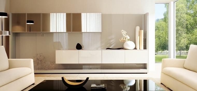 глянцевая мебель для гостиной в стиле модерн