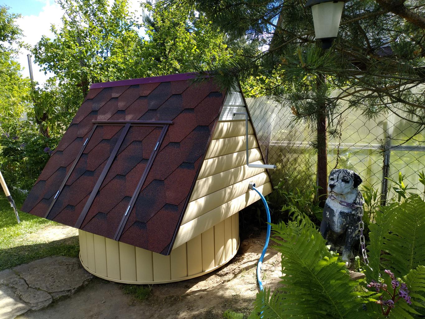 Как сделать колодезный домик своими руками: чертежи, фото, размеры