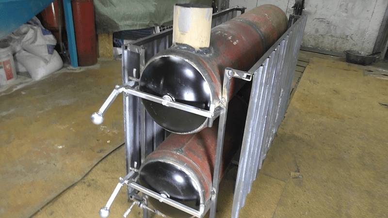 Печь в гараж из газового баллона: как сделать своими руками