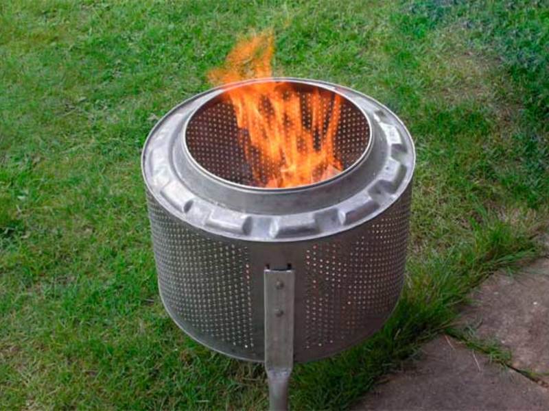 Как сделать мангал из барабана стиральной машины