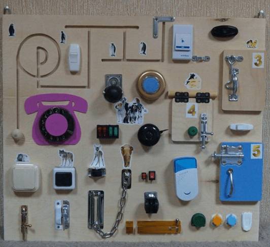 Бизиборд для мальчика своими руками: фото и пошаговые инструкции