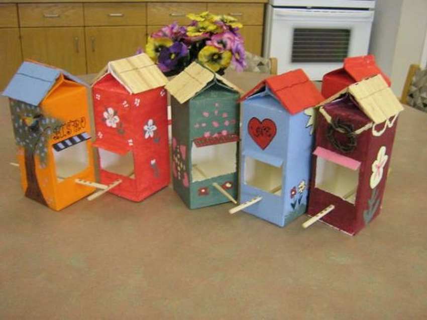 Скворечник из коробки своими руками: инструкции с фото