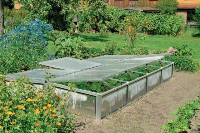 Грядки из поликарбоната своими руками: фото + чертежи