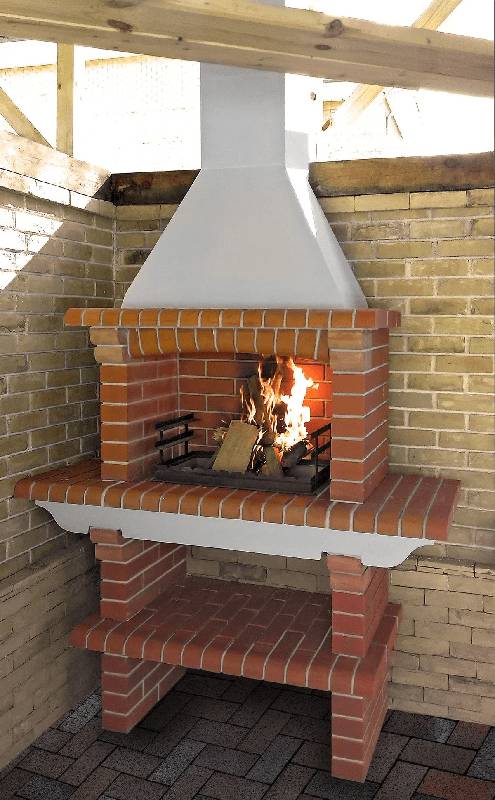 Мангал, барбекю из кирпича в беседке: как сделать, устройство